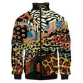 thumbnail image 3 of Nueva chaqueta con cremallera y estampado 3D de estilo barroco dorado de lujo para hombre y mujer, chaqueta de moda, ropa de gran tamaño, camisetas de béisbol Harajuku para parejas, 3 of 5