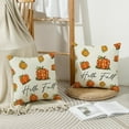 thumbnail image 4 of Fall Decorative Pillows 18 x 18 Hello Fall Pumpkin Throw Pillow Covers Outdoor Pillow Fall Home Decor for Autumn Thanksgiving Halloween Home Decorative, 4 of 6