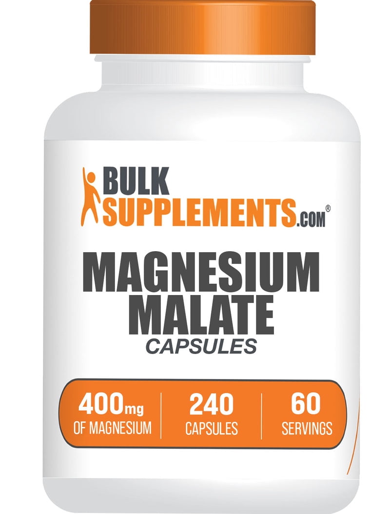 Magnesium Malate Capsules, 400mg Bone & Muscle