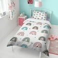 thumbnail image 4 of Boho Bohemia Rainbow Duvet Cover and Pillowcase Set for Single Bedding, Bedroom Accessories for Kids Teens, 4 of 5