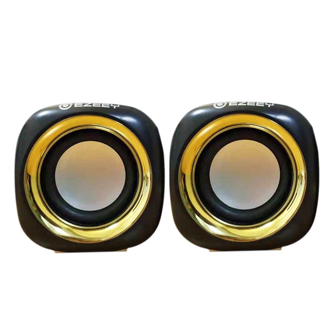 Ezeey 2Pcs A1 Mini Altavoz de escritorio Multimedia Audio portátil Subwoofer USB Altavoz compacto estéreo Jack de 3,5 mm sidaley DZ5199-07B
