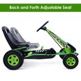 thumbnail image 3 of Infans Go Kart 4 Wheel Pedal Powered Kids Ride On Toy w/ Adjustable Seat Green, 3 of 6