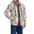 thumbnail image 2 of Kdxio Tropical Pitaya Print Men Hoodies Casual Hoodies for Men with Zip Pockets Full Zip Long Sleeve Sweatshirt Sports Hooded Jacket-Medium, 2 of 5