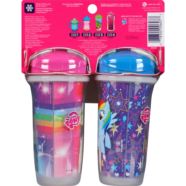 Playtex Baby Sipsters Stage 3 My Little Pony Insulated Sippy Cup