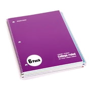 Spiral Notebook - Solid (70 count, 6 Pack)
