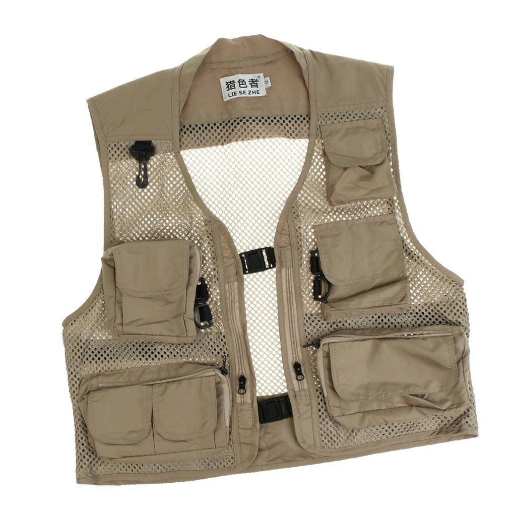 Multi Pockets Fishing Vest Outdoor Hunting Waistcoat Travel Photography Jacket 