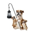 thumbnail image 4 of colaxi Garden Solar Statue Light Lawn Lawn Ornament Patio Gift Dog Figurine Lantern Brown 28x12.5x32cm, 4 of 10