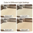 thumbnail image 7 of ODIKA 6'x9' Ultra-Soft Area Rug, Warm Beige Oatmeal Minimalist Design Subtle Tonal Speckles with Crisp Edges Washable, Bare feet friendly, Silk-Touch for Guest Room, Bedroom, 7 of 7