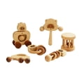 thumbnail image 4 of 6 piezas de juguetes de madera para bebés, sonajero de anillo, juego de sonajeros de madera para educación temprana, juguetes de agarre para bebés,, 4 of 9