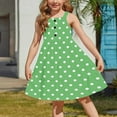 thumbnail image 5 of LADIGASU 2-12 Years Girls' Summer Casual Sleeveless Round Neck Button With Pockets Dress, 5 of 8