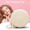 thumbnail image 2 of Bolsa de hombro coreanos para niños y niñas, Mini de mensajero de verano encantador redondo de paja Ndcxsfigh Para Estrenar, 2 of 7