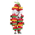 thumbnail image 2 of Flmtop Parrot Wood Apple Banana Building Block Toy Pet Bird Ladder Bite Chew Cage Decor, 2 of 8