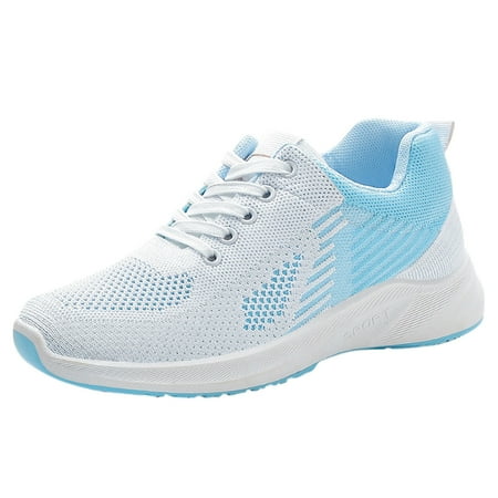 HSMQHJWE Women S Gymnastics Sneaker Sneaker Sandals For Women Women Breathable Lace Up Shoes Flats Casual Shoes Unisex Lightweight Work Shoes Sporty Breathable Slip Work Trainers And Running Shoes
