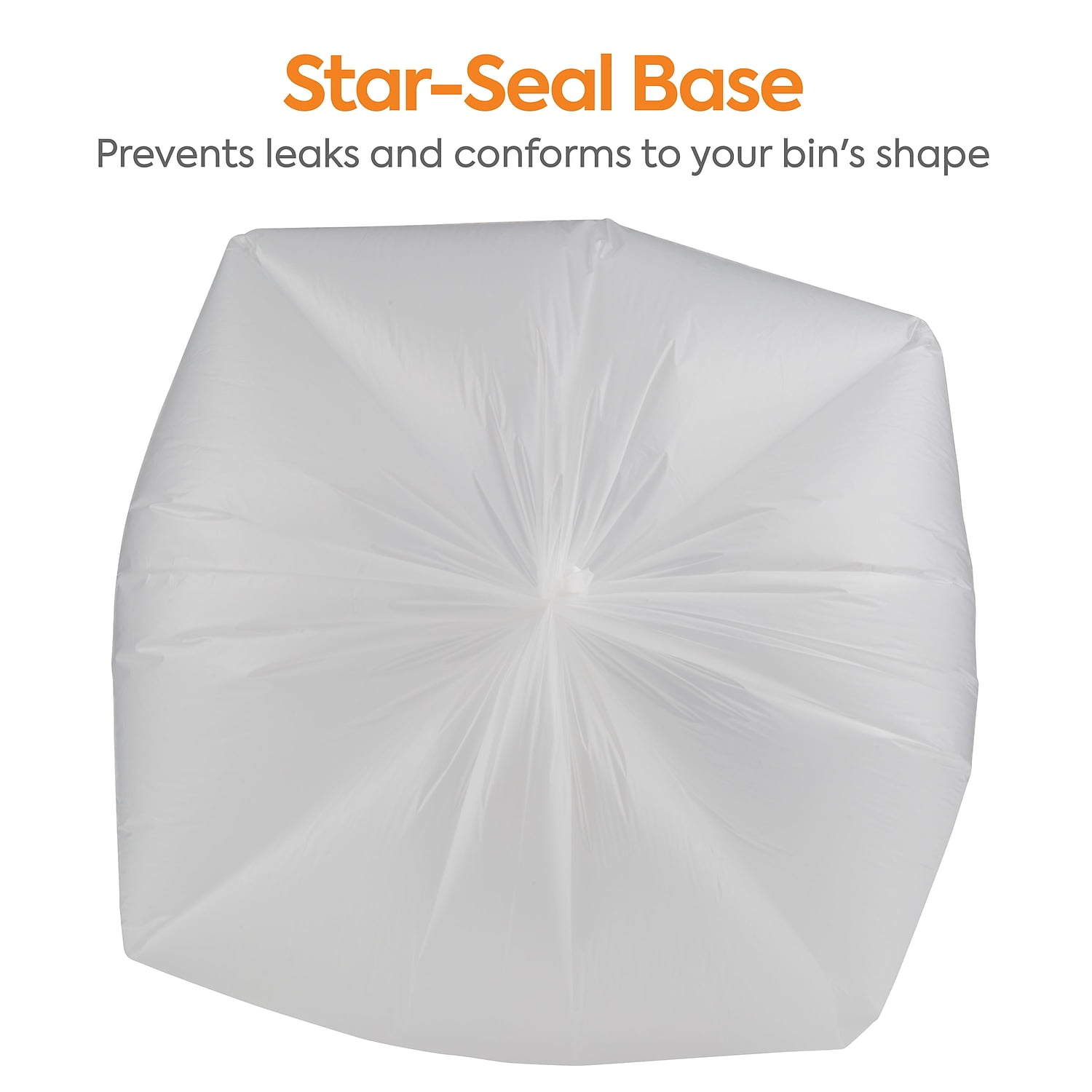 Staples COASTWIDE Trash Bags 30-33 gal 33x40 High Density 12 Mic Natural 10 Rolls/CT 814883