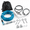 Blue + Black-50ft run cable+10ft tie out cable, variant on Dog Runner For Yard Heavy Duty 50ft Runs Outside With 10ft Tie Out Cable Trolley System Zipline Large Dogs Up To 250lbs Proof Run