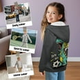 thumbnail image 5 of Uorisanigo Kids Zip Up Hooded Hoodies Roar Dinosaur Casual Long Sleeve Full-Zip Sweatshirt Jacket Velvet Lined Zipper Hoodies Jacket Outerwear Shirts Coat Athletic Sweatshirts, 5 of 7