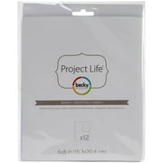 Project Life Photo Pocket Pages, 6" x 8", 12pk, 4" x 6" and Two 4" x 3" Pocket Pages Designs
