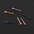 thumbnail image 4 of 1 pc 304 Stainless Steel Round Ball Nose Bone Rings Golden 7mm Pin: 0.8mm Head: 2mm, 4 of 5