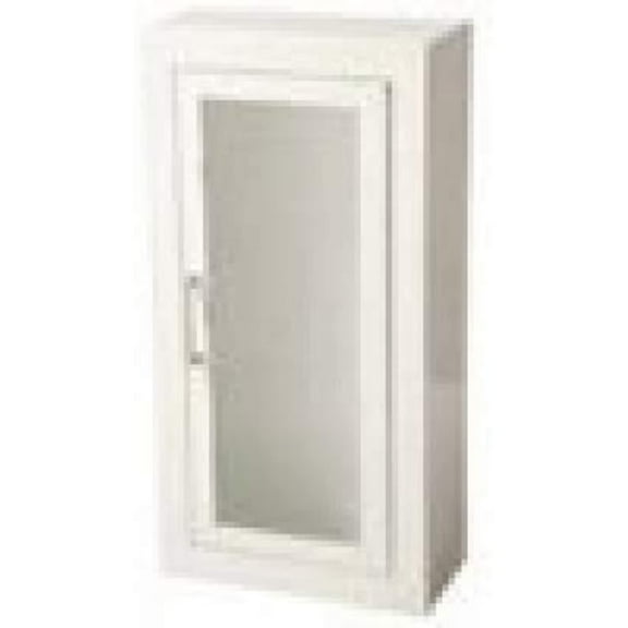 JL Industries 1017F10 Ambassador Cabinet-Full Glazing Door-Primed Steel-Semi Recessed-3in Round Edge by JL Industries