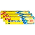 thumbnail image 1 of Rollo de plástico para alimentos Glad Press'N Seal de 100 pies cuadrados, paquete de 3, 1 of 9