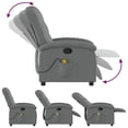 thumbnail image 5 of vidaXL Massage Recliner Chair Dark Grey Fabric, 5 of 5