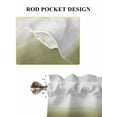 thumbnail image 6 of Sage Green Ombre 2 Panel Kitchen Curtains for Windows, Modern Abstract Art Texture Bathroom Privacy Curtain, Home Décor Window Treatment for Bedroom/Living Room 55"x45", 6 of 6