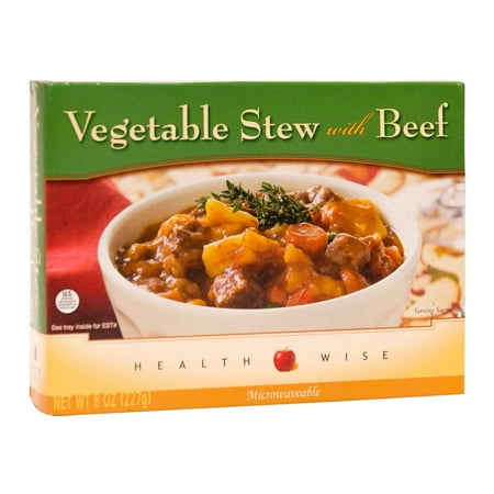 HealthSmart - High Protein Single Serving Entrée - Shelf Stable - Vegetable Stew with Beef - 14g Protein - Low Calorie - Low Fat - Lactose & Dairy Free - 1