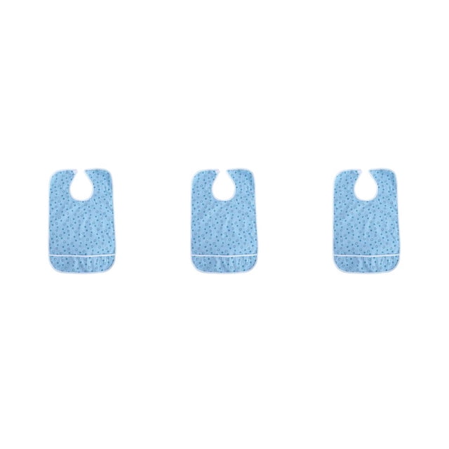 Seitruly Babero para adultos Talla grande A prueba de agua Crumb Catcher Reutilizable Buena fijación Impreso Algodón Hermoso delantal para personas Type1 NO1 Seitruly CBP273139