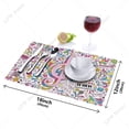 thumbnail image 7 of Music Placemat for Dining Table Mat Western Pad Rectangle Placemats Set Kitchen Bowl Mat Pad Tea Cloth, 7 of 7