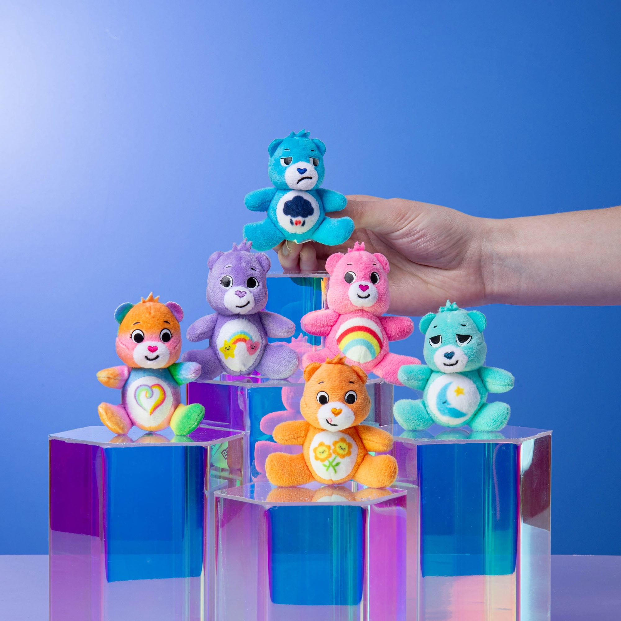 Peluche micro-peluche Care Bears 3 pouces - Ours du coucher