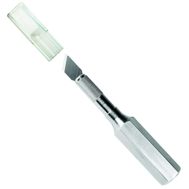 K6 Heavy Duty Hobby Knife With Safety Cap Hexagonal Metal Grip Handle Strongest Hobby Knife With