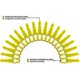 thumbnail image 3 of Paquete de 100 cuchillas compatibles con Ryobi Edger, cuchillas dentadas de doble cabezal RAC155 RAC157 RAC158, 3 of 5