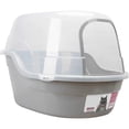 thumbnail image 3 of Jumbo Hooded Cat Litter Box, Extra Large Gray, 3 of 3