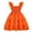 Orange, variant on Flower Girl Dress Toddler Girl's Smocked Ruched A Line Swing Dress Layered Tie Shoulder Flowy Cami Short Dress Orange Size,5-6 Years