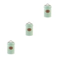 thumbnail image 3 of serony Metal Transparent Tea Jars For Storing And Displaying Favorite Tea Leaves Versatile Kitchen Storage Jars Eco-Friendly Green sugar 3Set, 3 of 6