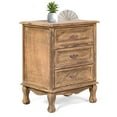 thumbnail image 1 of Gymax 3 Tiroirs Table de Chevet Rangement Table de Chevet Côté Bois, 1 of 9