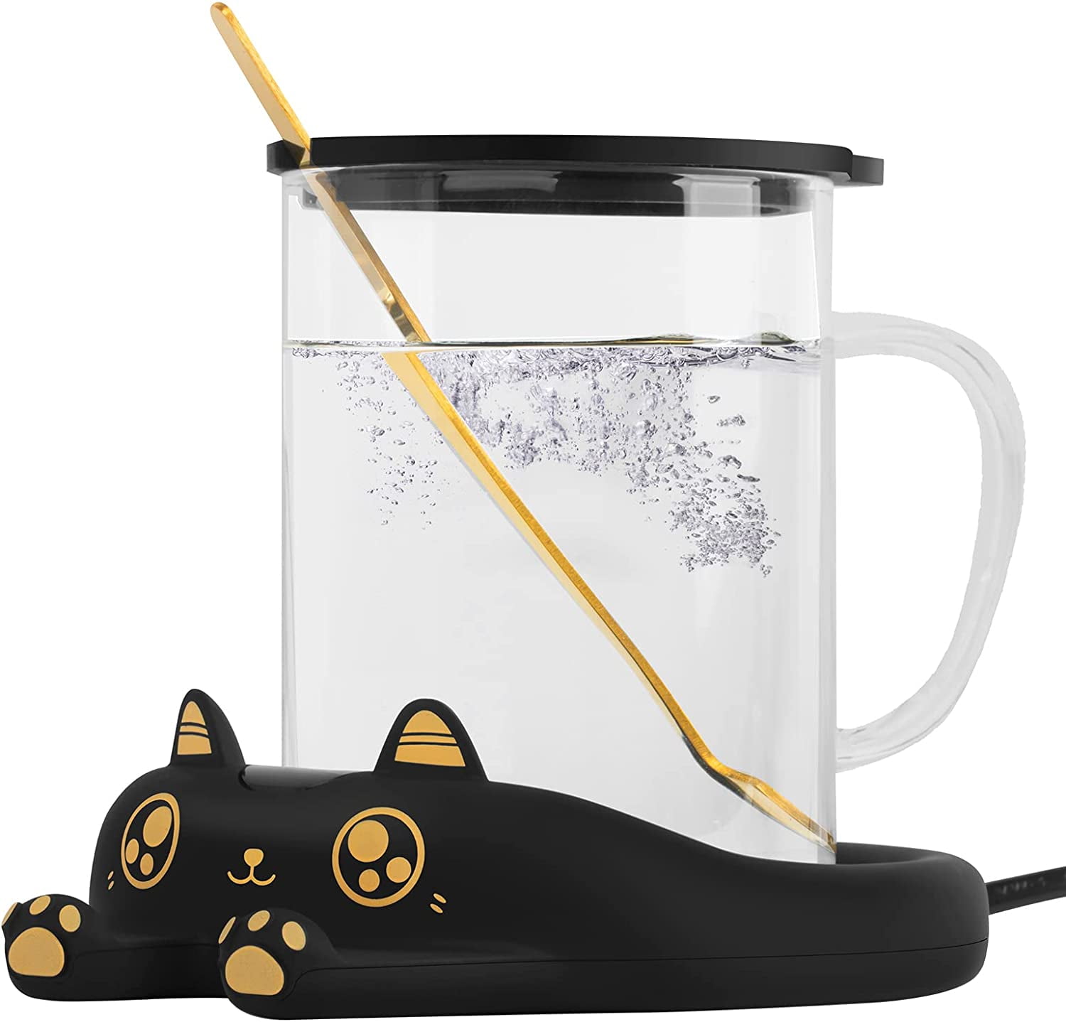 Gemdeck Cute Cat Coffee Milk Mug Warmer USB Electric Cup Warmer