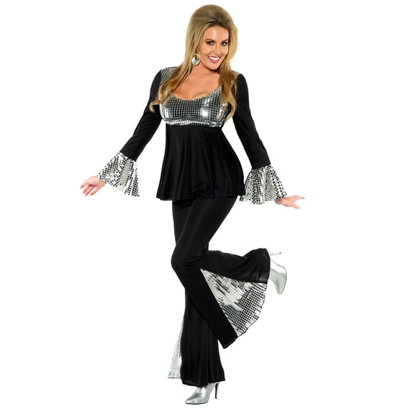 Underwraps Disco 70s Women's Costume with Dancing Diva Style for Adults, XS