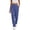 bb-Blue1297, variant on Women's High Waist Straight Leg Work Pants Elastic Waist Patch Pocket Slacks