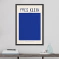 thumbnail image 2 of PixonSign Framed Canvas Print Wall Art Yves Klein Blue Monochrome Block Abstract Shapes Illustrations Fine Art Contemporary Relax/Calm Colorful for Living Room, Bedroom, Office - 16"x24" Black, 2 of 5