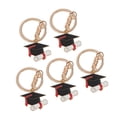 thumbnail image 3 of 5 uds. Llavero con dijes de gorro de graduación, colgante, llavero, adorno, regalo de graduación, 3 of 4