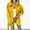 Yellow, variant on AOOCHASLIY Women Winter Coat Women's Casual Woolen Button Cardigan with Sleeve Lapel and Pocket Coat Tops