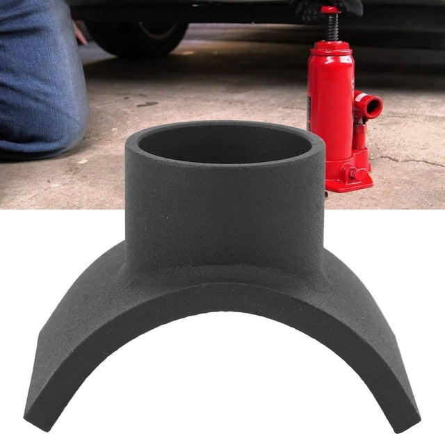 Hydraulic Jack Saddle Adapter, Bottle Jack Adapter Saddle High Load Bearing with Cushion Pad for 4in Tube