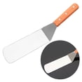 thumbnail image 3 of Steak Spatula Metal Burger Spatula Stainless Steel Fish Spatula with Wooden Handle, 3 of 9