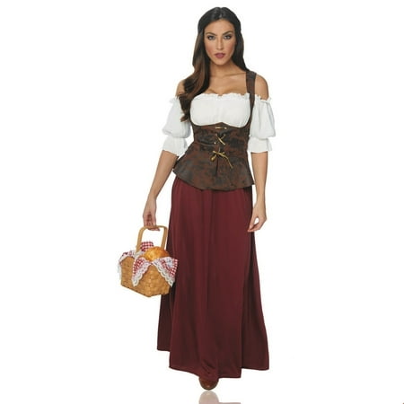 Women's Peasant Lady Halloween Costume
