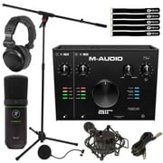 AIR 192 | 6 USB Audio MIDI Recording Interface w EM-91C Mic & Headphones