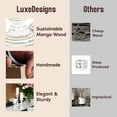 thumbnail image 3 of Large Candle Holders for Pillar Candles - Rustic Farmhouse Style Home Decor - Perfect for Table Centerpieces, Coffee Table or Fireplace Mantel - 3 Piece Set - Rustic White, 3 of 7