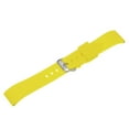 thumbnail image 3 of Uxcell Silicone Watch Band 22mm Soft Rubber Waterproof Watch Strap with Stainless Steel Buckle for Men Women, Yellow, 3 of 6