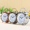 thumbnail image 4 of Flmtop Réveil Classique Silencieux Double Cloches Mouvement Quartz Table de Chevet Rétro Mini, 4 of 10