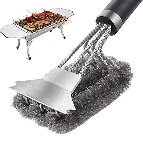3 x Wood Bristles Hand Crafted Ergonomic Work Surface Chopping Board Block Grill BBQ Vegetable Kitchen Cleaning Brushes